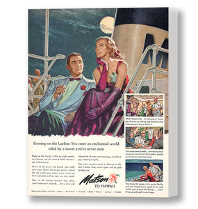 Evening on the Lurline, Matson Lines Advertisement, 1948