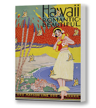Load image into Gallery viewer, Hawaii Romantic Beautiful, Matson Lines Brochure Cover, 1931