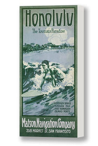 Honolulu, The Tourists Paradise, Matson Lines Brochure Back Cover, 1913