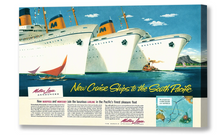 Load image into Gallery viewer, New Cruise Ships to the South Pacific, Matson Lines Advertisement, 1948
