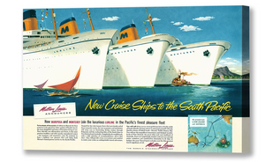 New Cruise Ships to the South Pacific, Matson Lines Advertisement, 1948