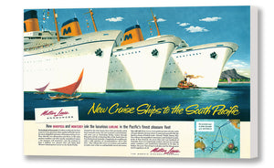 New Cruise Ships to the South Pacific, Matson Lines Advertisement, 1948