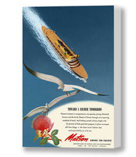 Load image into Gallery viewer, Toward A Richer Tomorrow, Matson Lines Advertisement, 1946