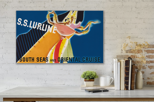 Lurline South Seas Oriental Cruise, Matson Lines Brochure Cover, 1934