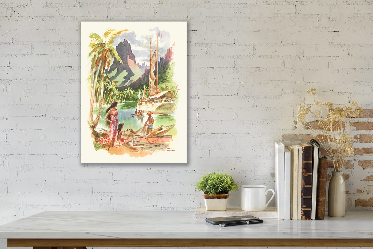 Tahiti, Matson Lines Menu Cover, 1960 Tahiti, Matson Lines Menu Cover, 1960