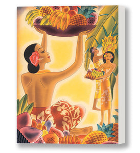 Tropical Fruit Platter, Matson Lines Menu Cover, 1930s