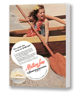 Fun In Hawaii, Matson Lines Advertisement, 1941