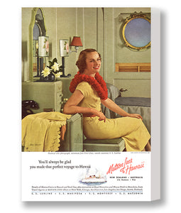 Perfect Voyage to Hawaii, Matson Lines Advertisement, 1938